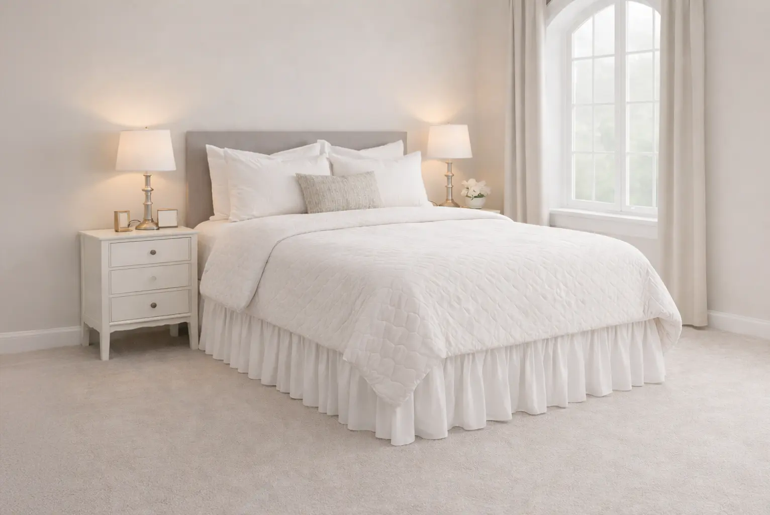 StageForm silhouette revealed under the bedding.